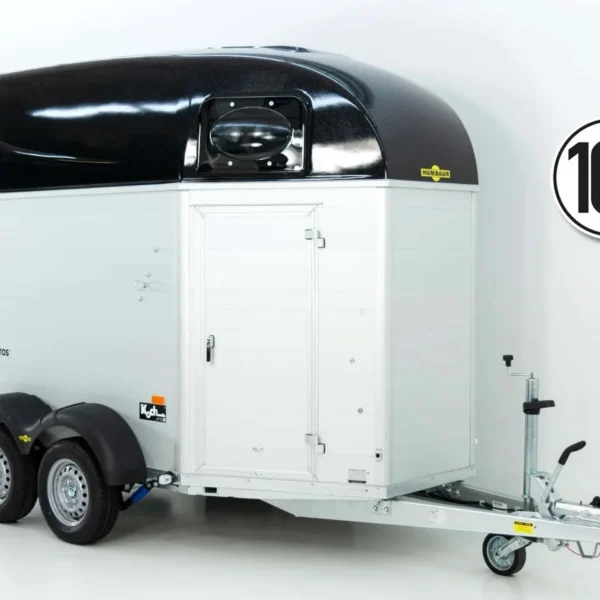 Humbaur Pferdeanhänger Equitos 2000|Alu|schwarz|Sattelkammer|Aluboden