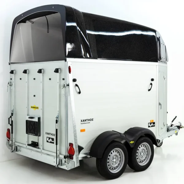 Humbaur Pferdeanhänger XANTHOS 2400|schwarz|Heckklappen/Türen Kombi