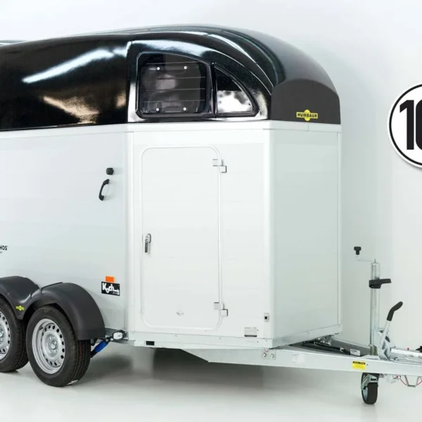 Humbaur Pferdeanhänger XANTHOS 2400|schwarz|Heckklappen/Türen Kombi