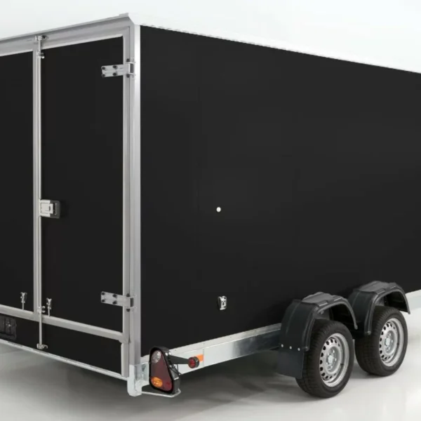 Vezeko Koffer-Absenkanhänger 167x400cm Höhe:190cm 3,5t|schwarz
